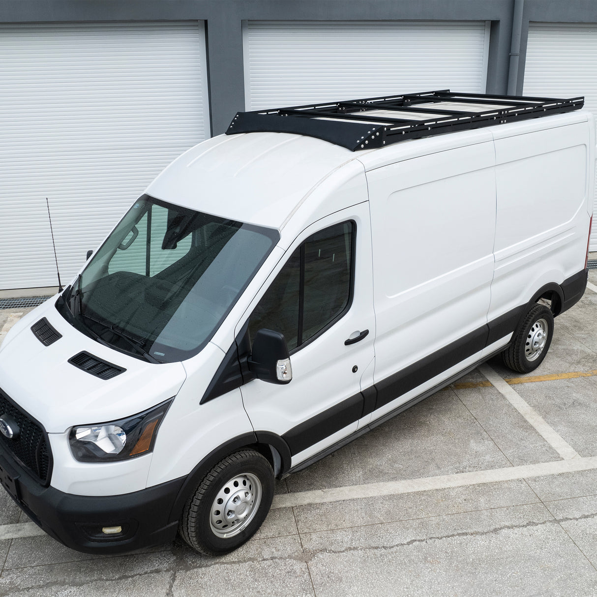 Aluminum Van Roof Rack Pro for Ford Transit 148" with Wind Fairing - MELIPRON-8