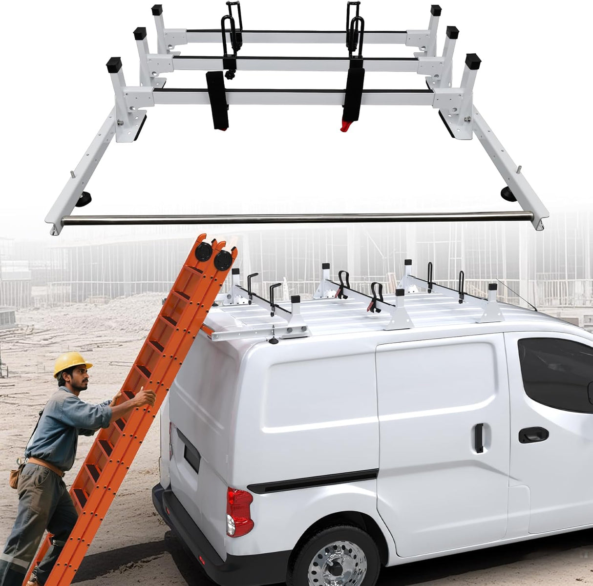 MELIPRON Steel Van Roof Rack Fit for Nissan NV200-1