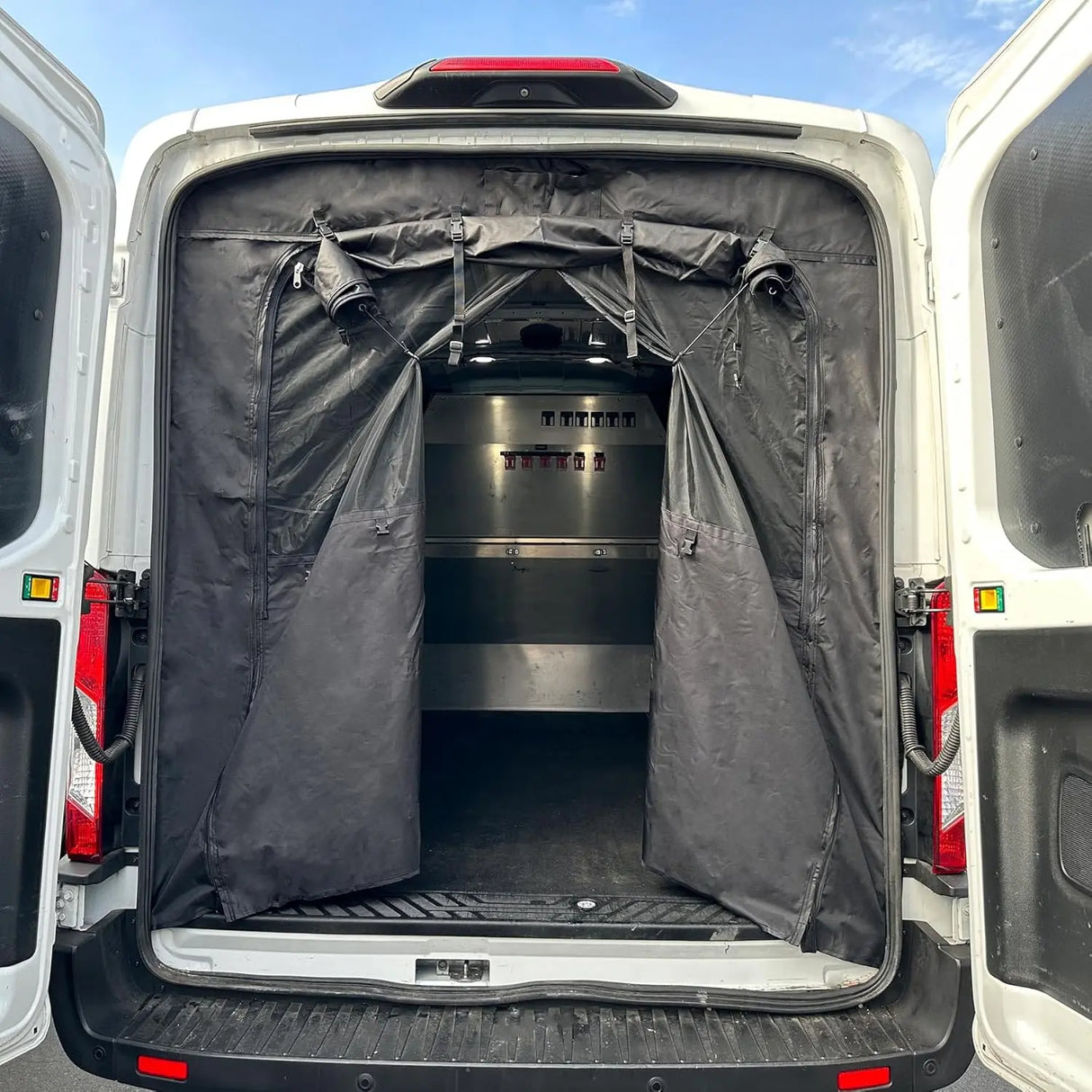 Van Bug Screen Fit For Ford Transit Rear Door Medium Roof Mosquito Net - MELIPRON