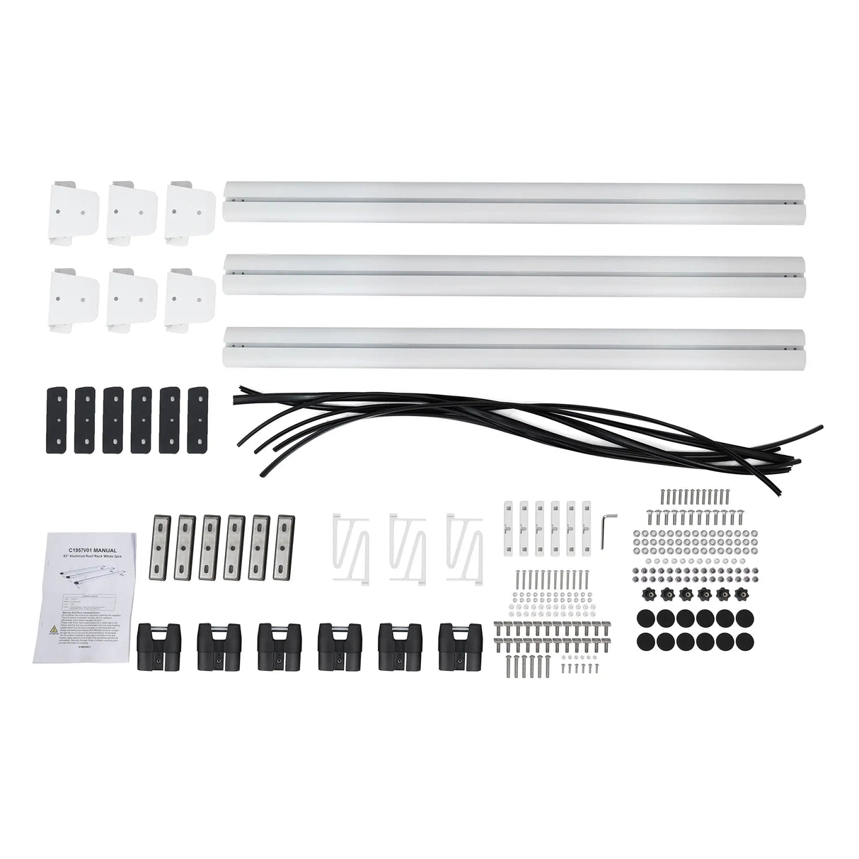 53" Aluminum Van Roof Rack for Ford Transit Connect, RAM Promaster City, Nissan NV200, Chevy City Express-14