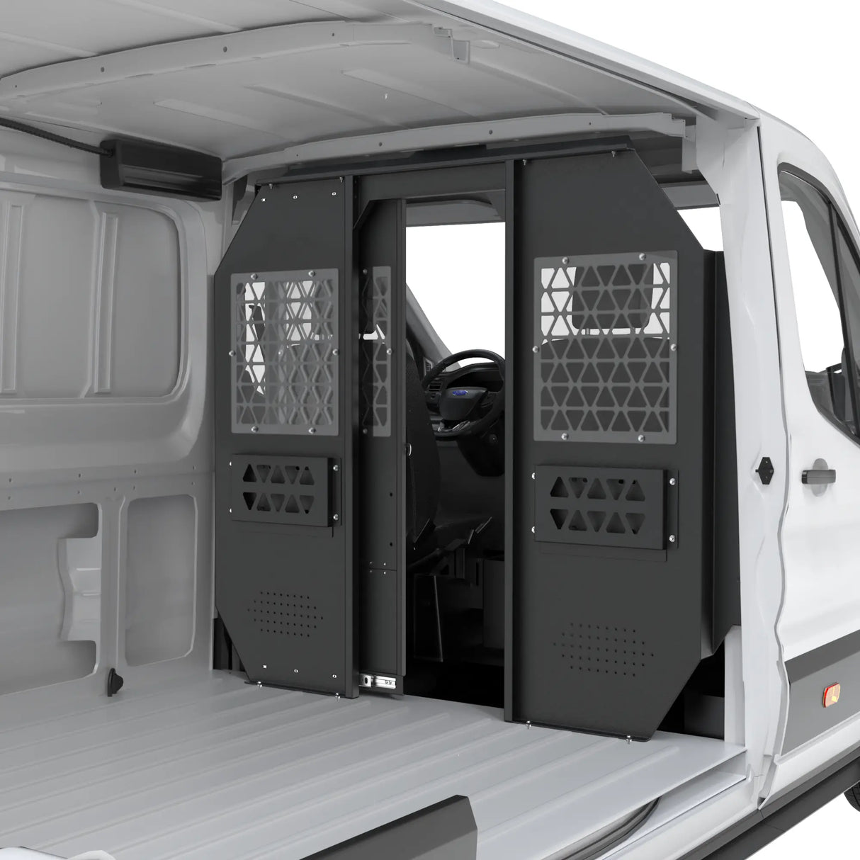 Melipron Van Bulkhead Partition for 2015-2024 Ford Transit Low Roof With Sliding Door