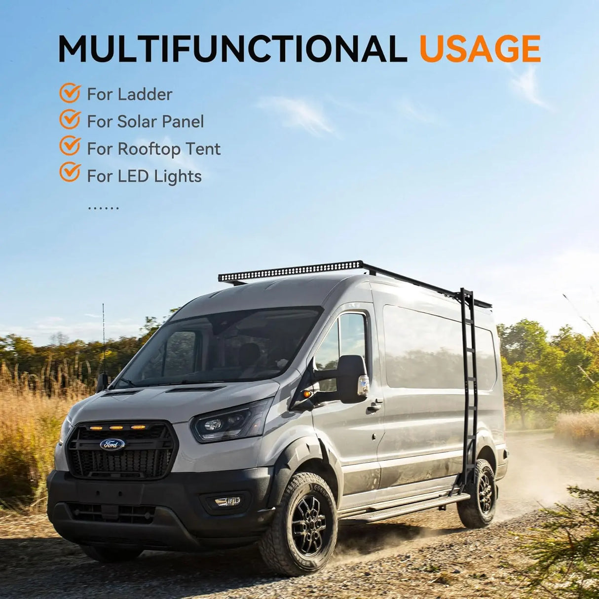 Van Roof Rack Pro for Ford Transit 148" - MELIPRON-12