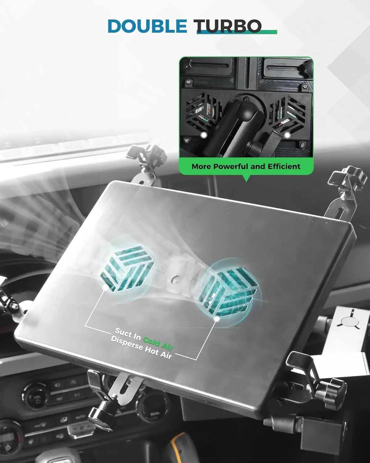 Aluminum Passenger Seat Laptop Mount for Ford Bronco - MELIPRON