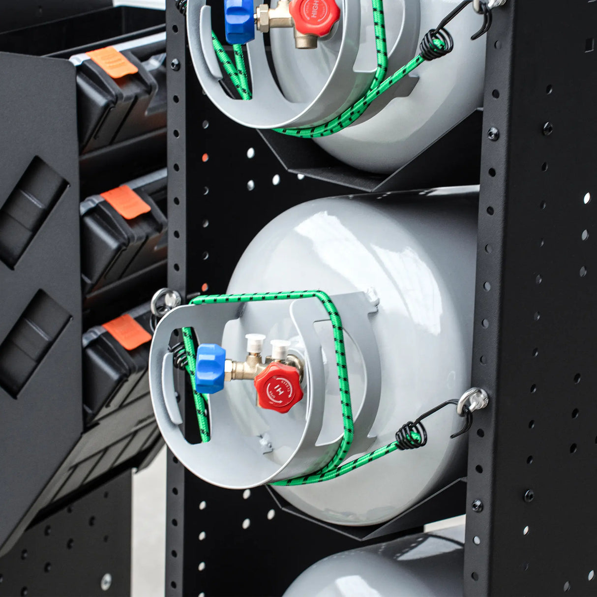 46" H x 13" D Steel Cargo Van Shelving Storage with Door-22