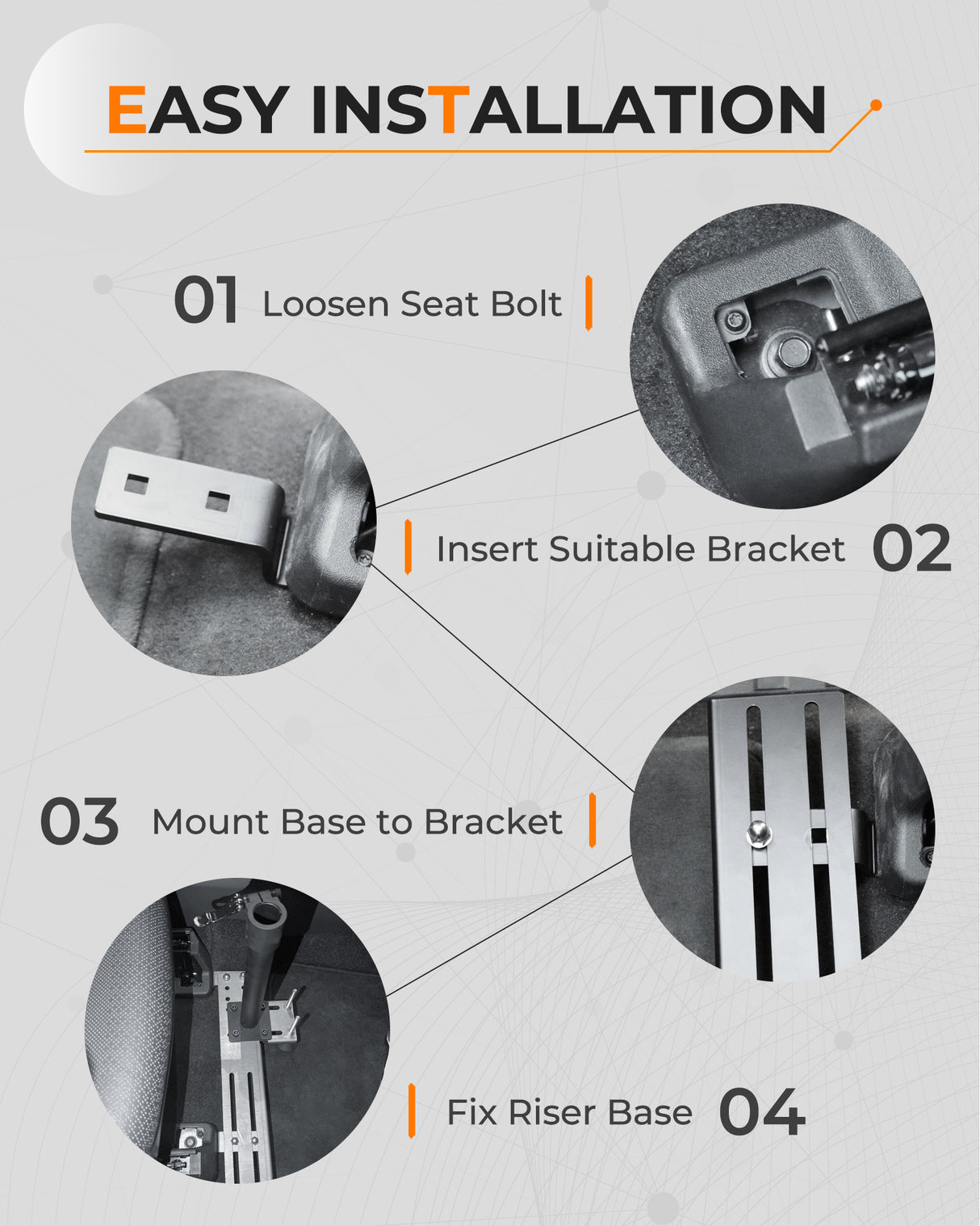 MELIPRON Vehicle Laptop Mount for Truck Car Van Universal Laptop Stand Holder with 3 Types Mounting Brackets for Front Passenger Seat-10