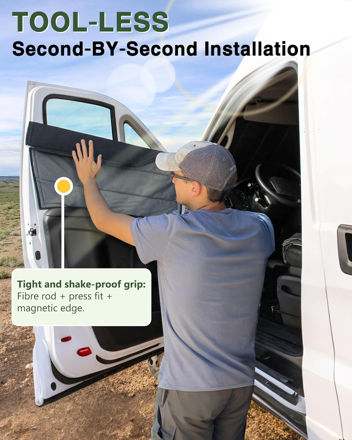 Insulated Blackout Van Window Covers for RAM Promaster - MELIPRON
