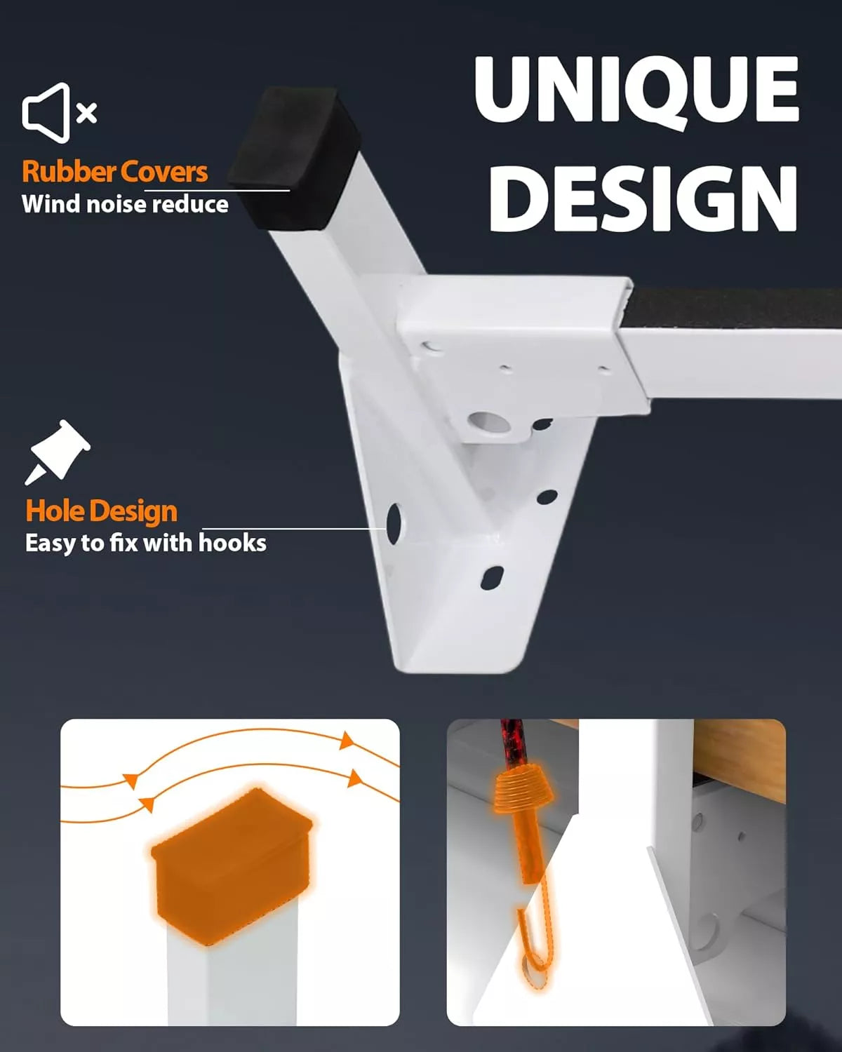 Melipron Van Roof Ladder Racks Fit for RAM ProMaster 2013-On-3