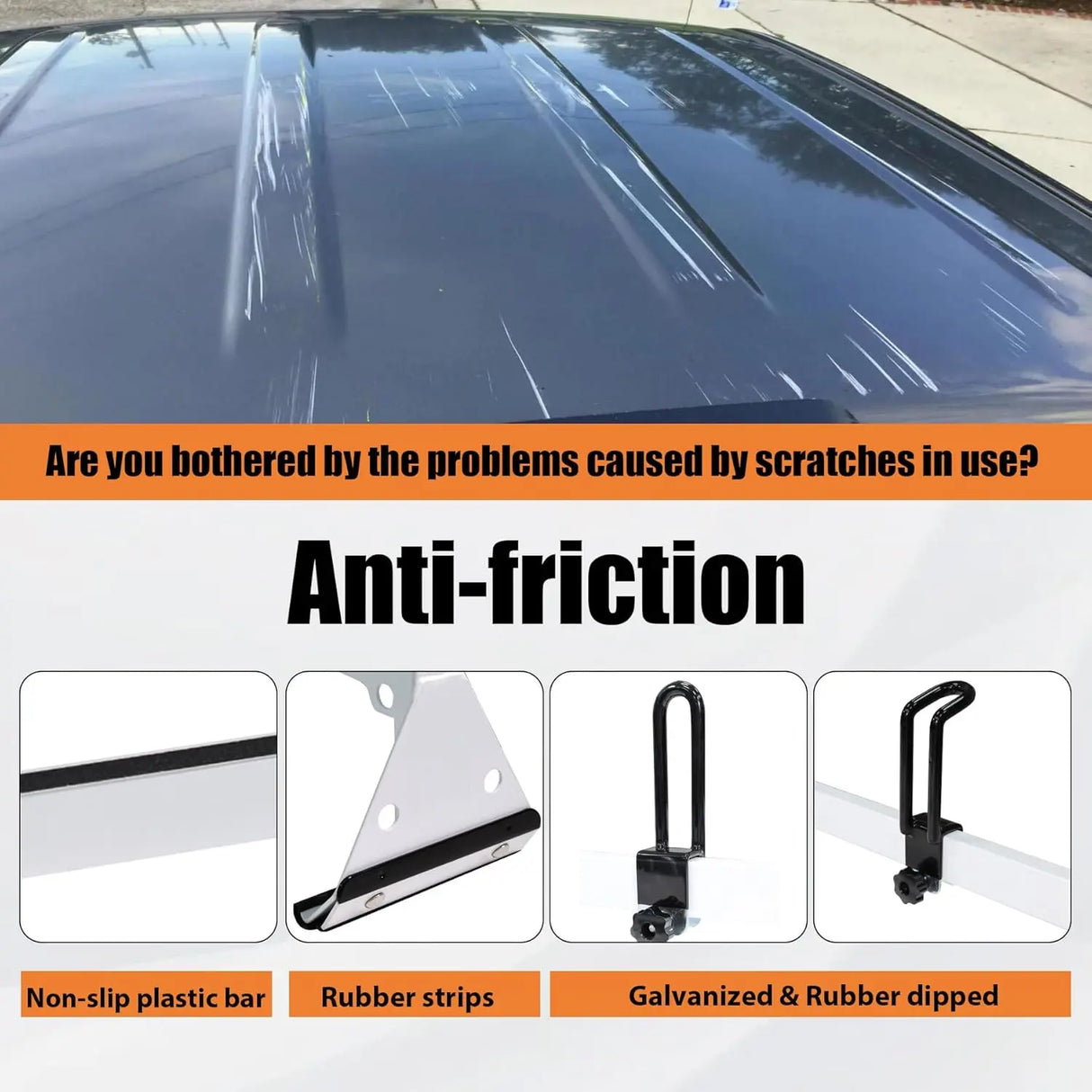 800LBS Van Roof Rack Fit for Chevy Express 1500/2500/3500 GMC Savana - MELIPRON