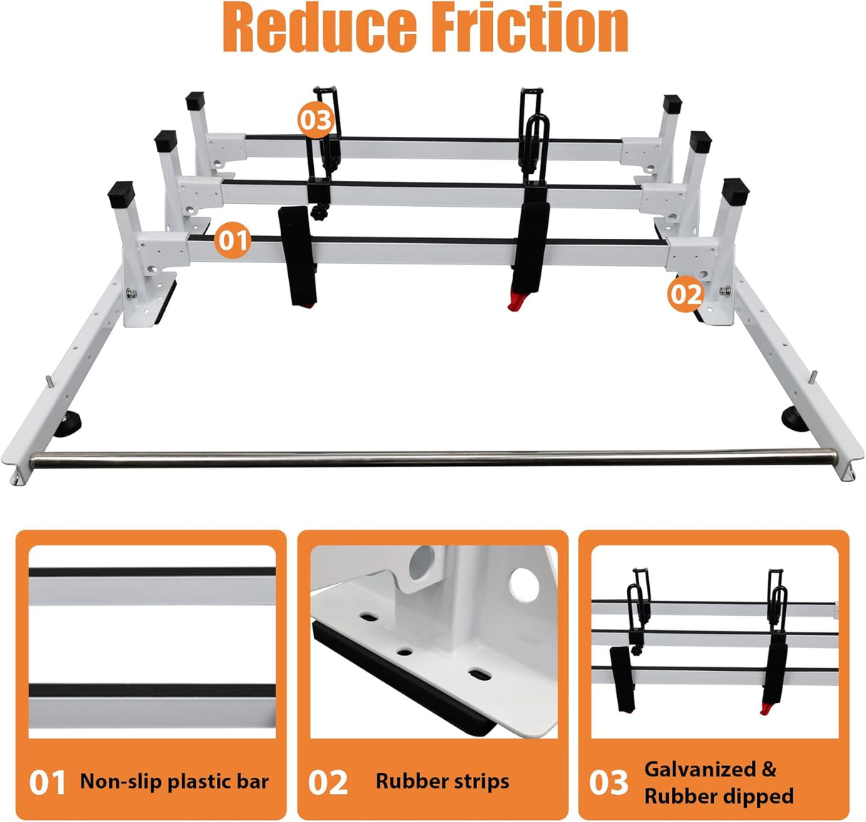 MELIPRON Steel Van Roof Rack Fit for Nissan NV200-4