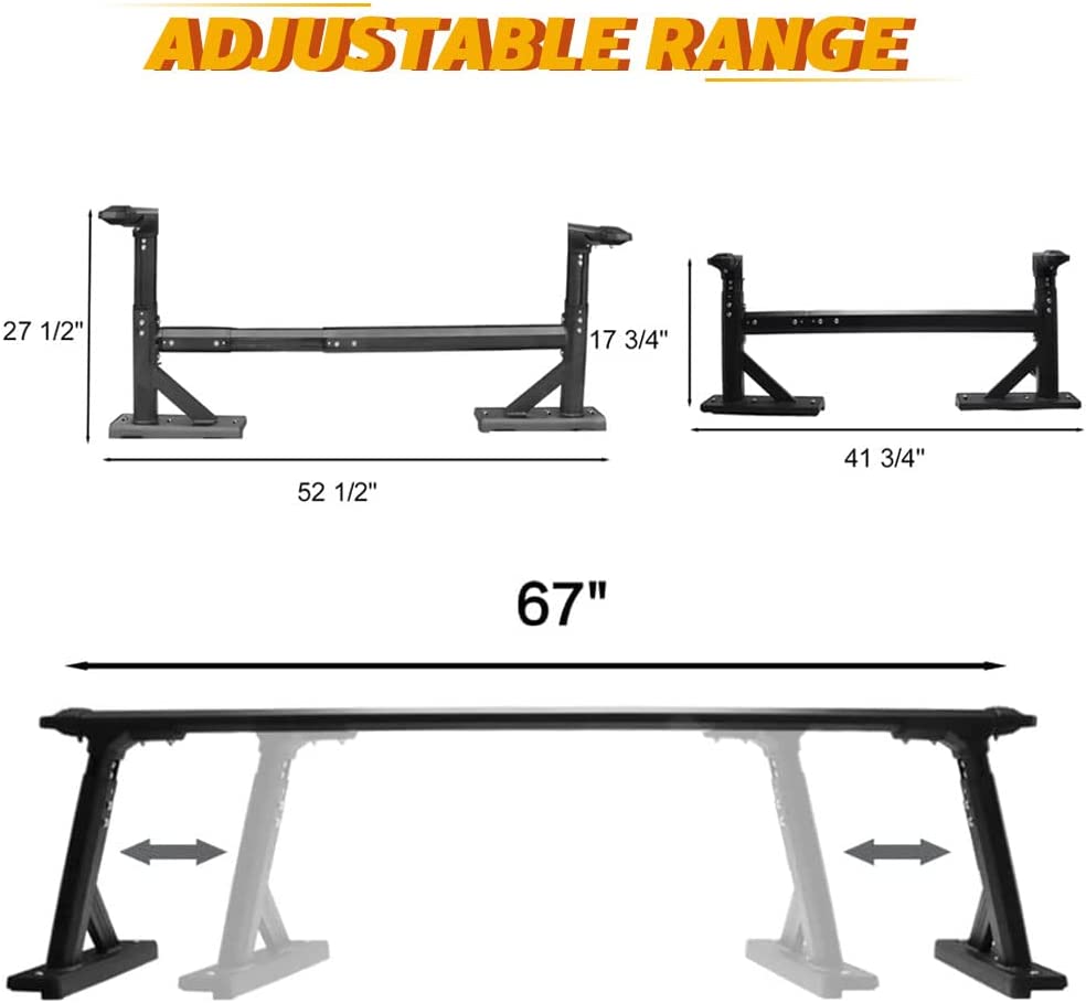 MELIPRON Truck Bed Rack Fit for Most Pickup