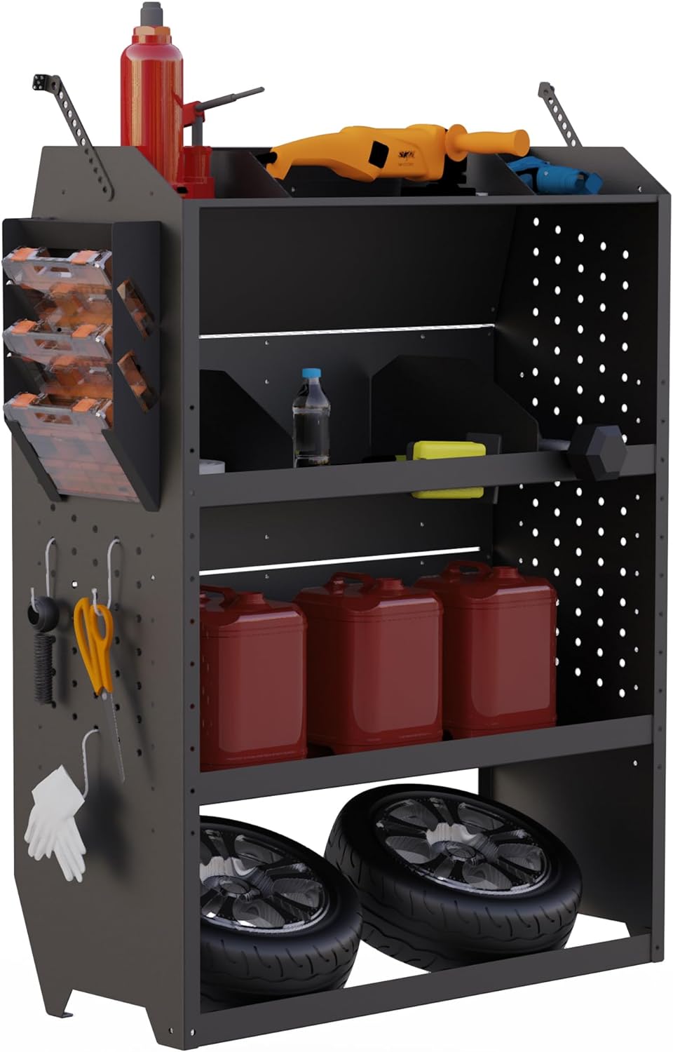 Hanging Tote Kit for Van with 3 Plastic Storage Boxes-12