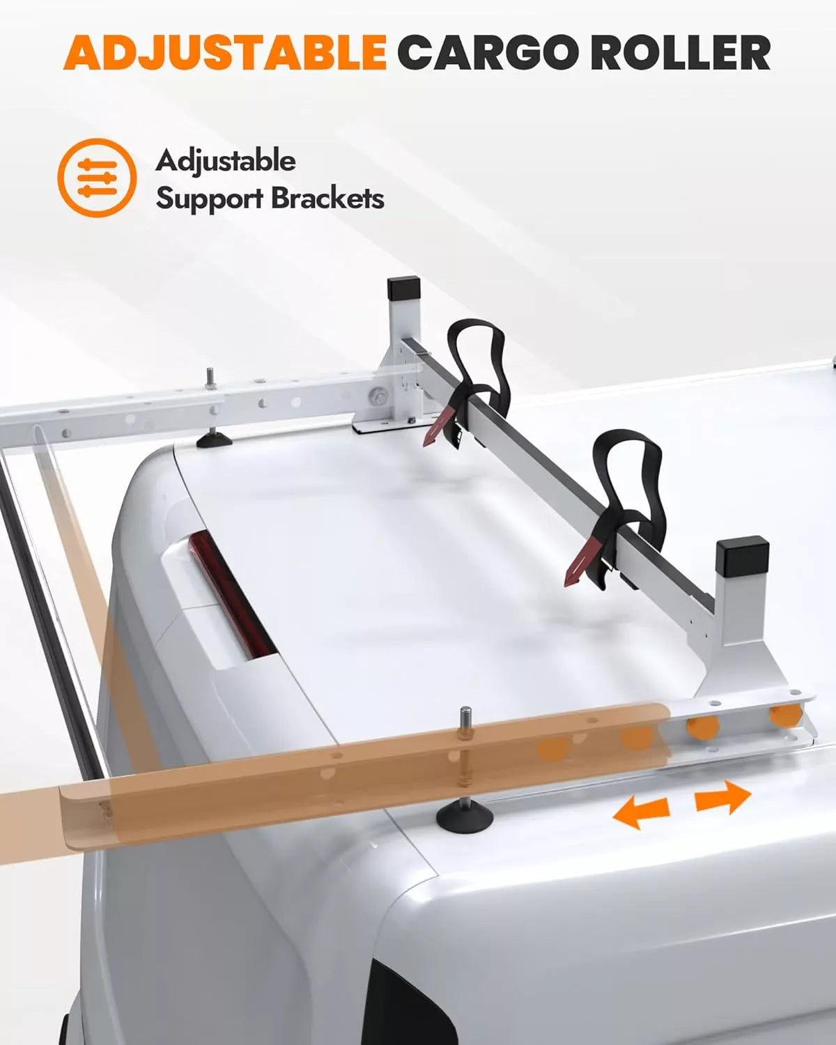 Melipron Van Roof Ladder Racks with Wind Deflector-6