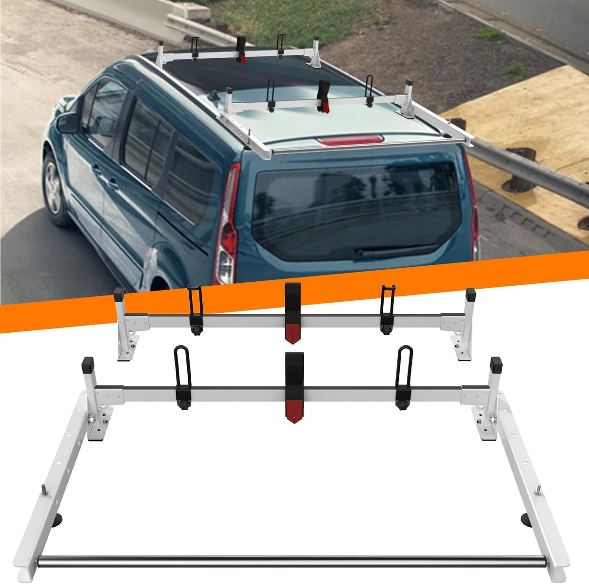 Melipron Van Roof Ladder Racks Fit for Ford Transit Connect 2014-on