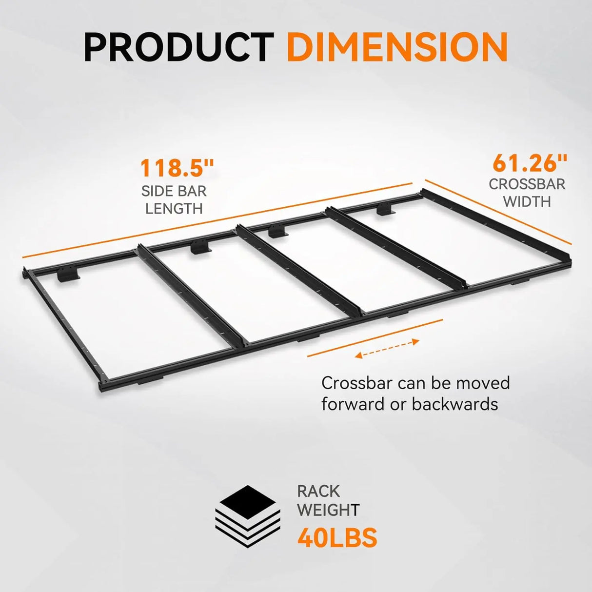 Aluminum Van Roof Rack Pro for Ford Transit 148" for Solar Panels Installation-10