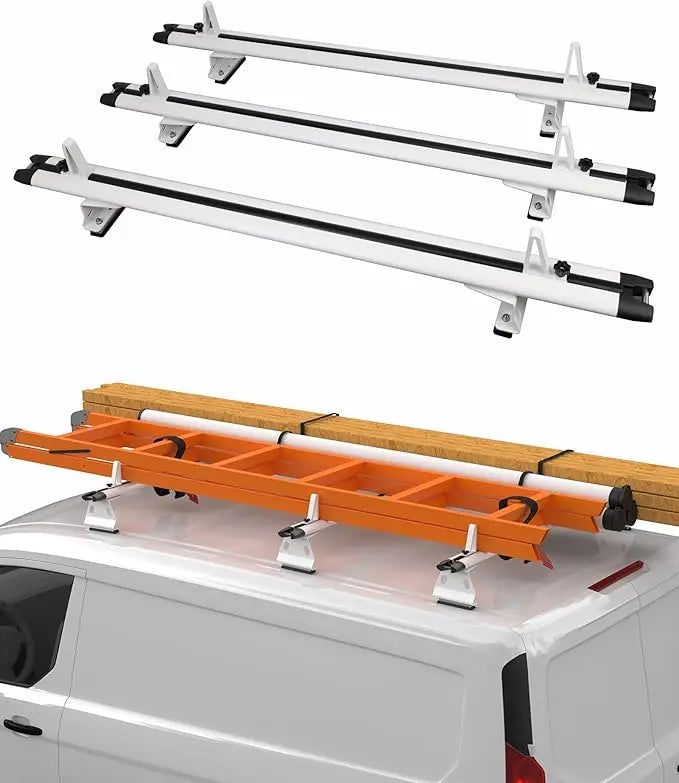 3 Crossbars 63" Aluminum Van Roof Rack for Ford Transit, Ram Promaster, Nissan NV - MELIPRON