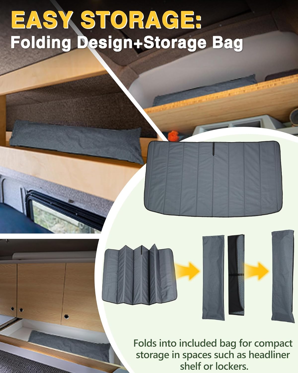 Insulated Blackout Van Windshield Covers for RAM Promaster - MELIPRON