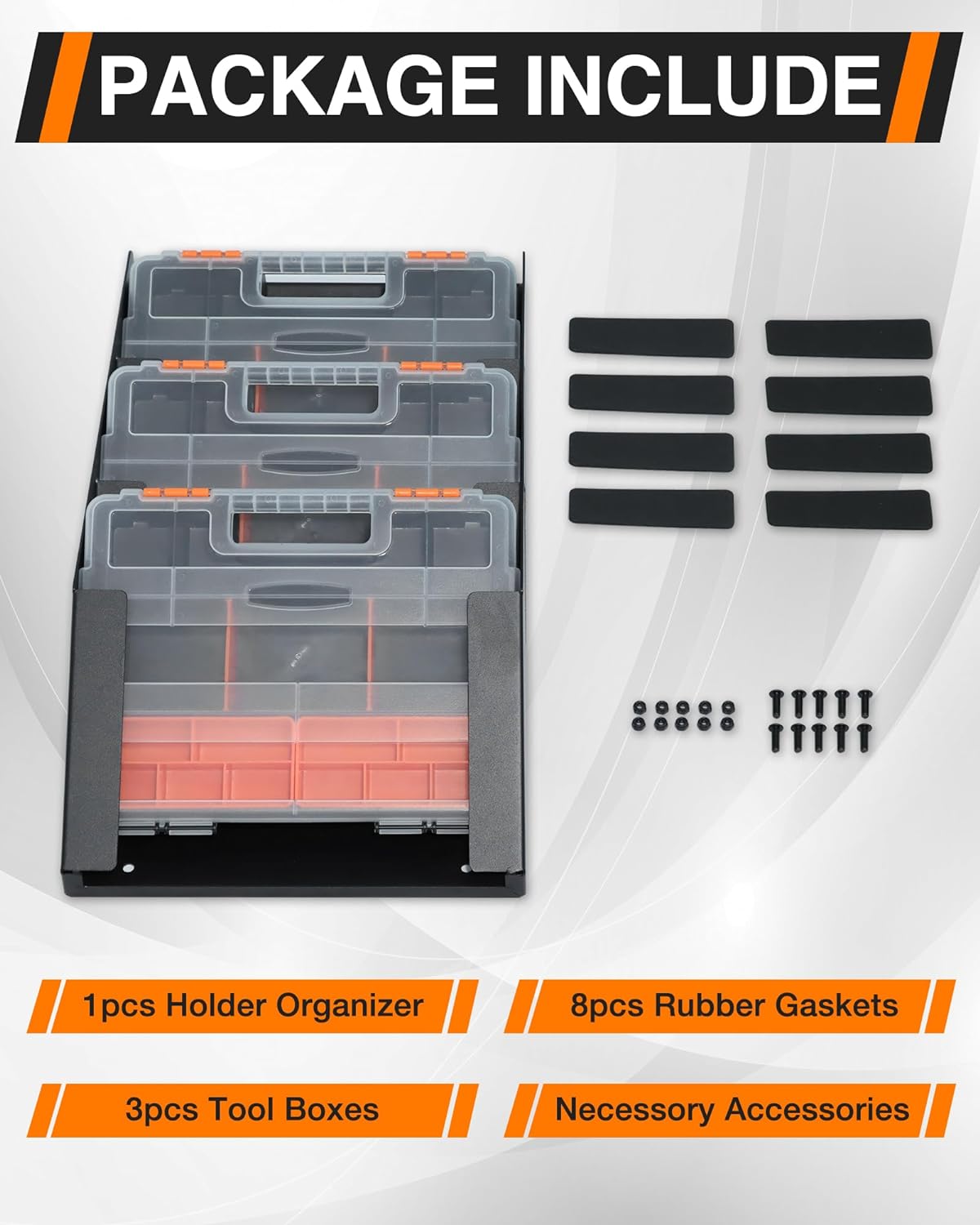 Hanging Tote Kit for Van with 3 Plastic Storage Boxes-13