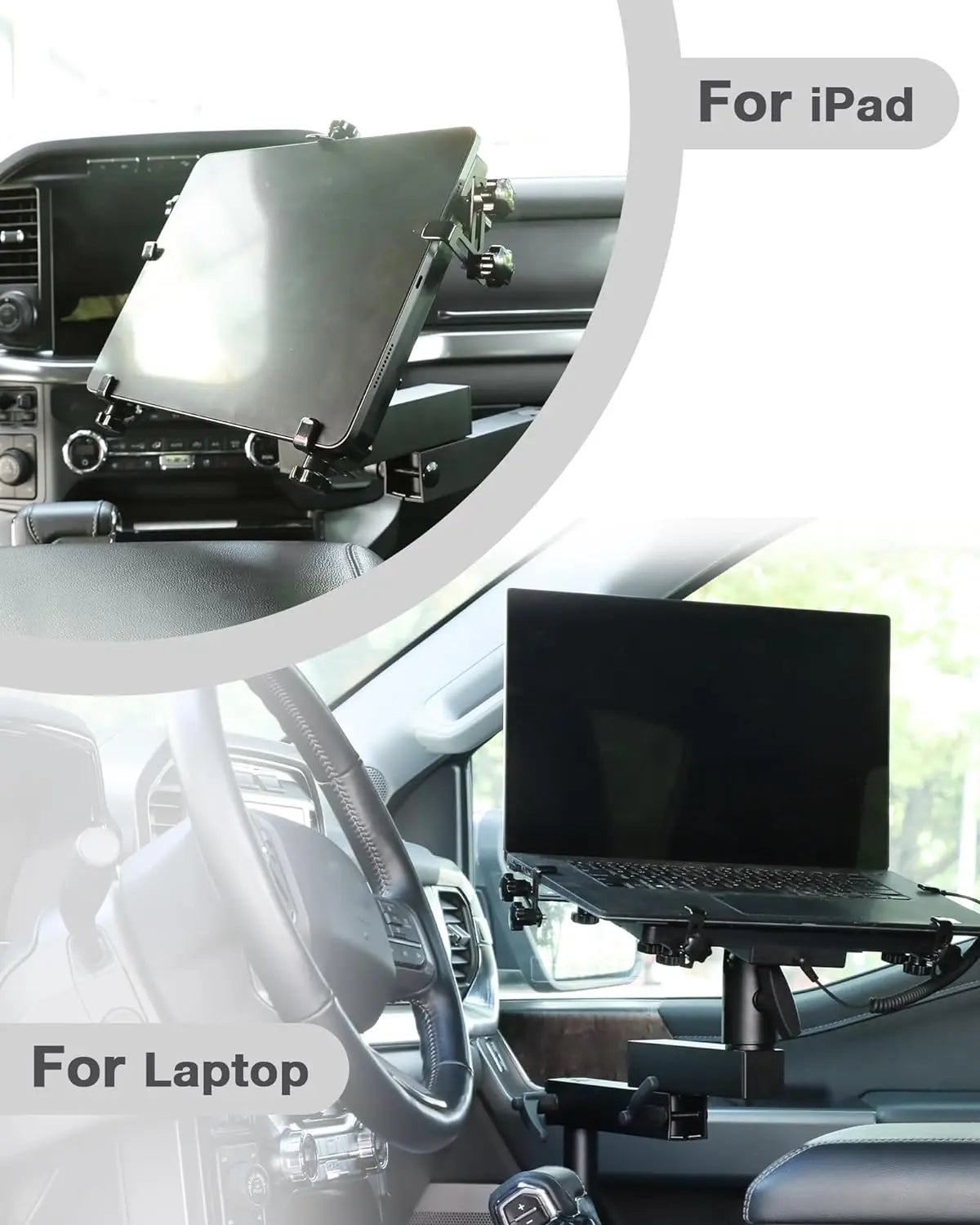 Vehicle Laptop Mount for Ford F150 250 350-14