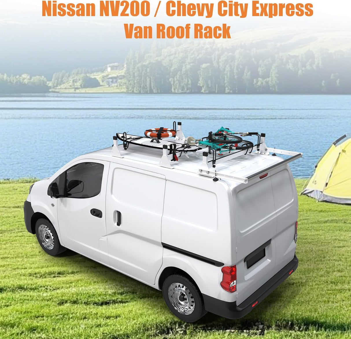 MELIPRON Steel Van Roof Rack Fit for Nissan NV200-7