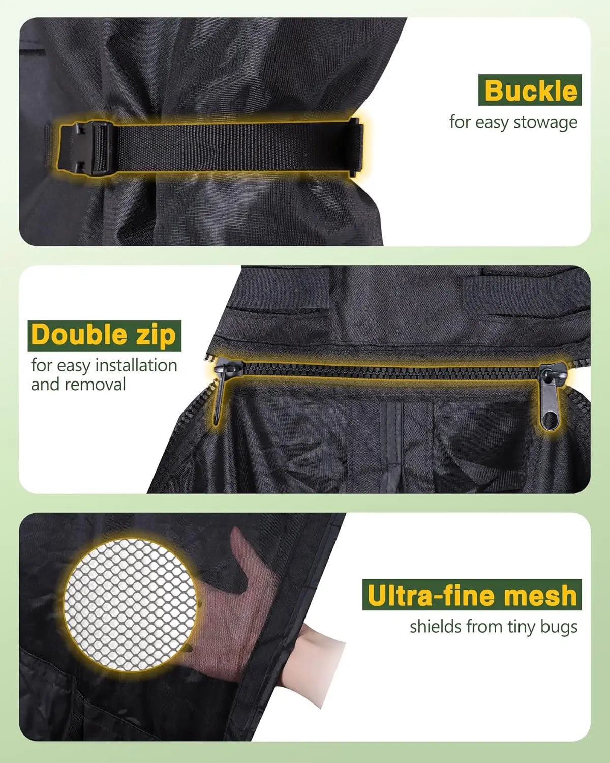 MELIPRON Van Bug Screen Fit for Mercedes-Benz Sprinter Rear Door High Roof 2007- On (VS30 & NCV3)