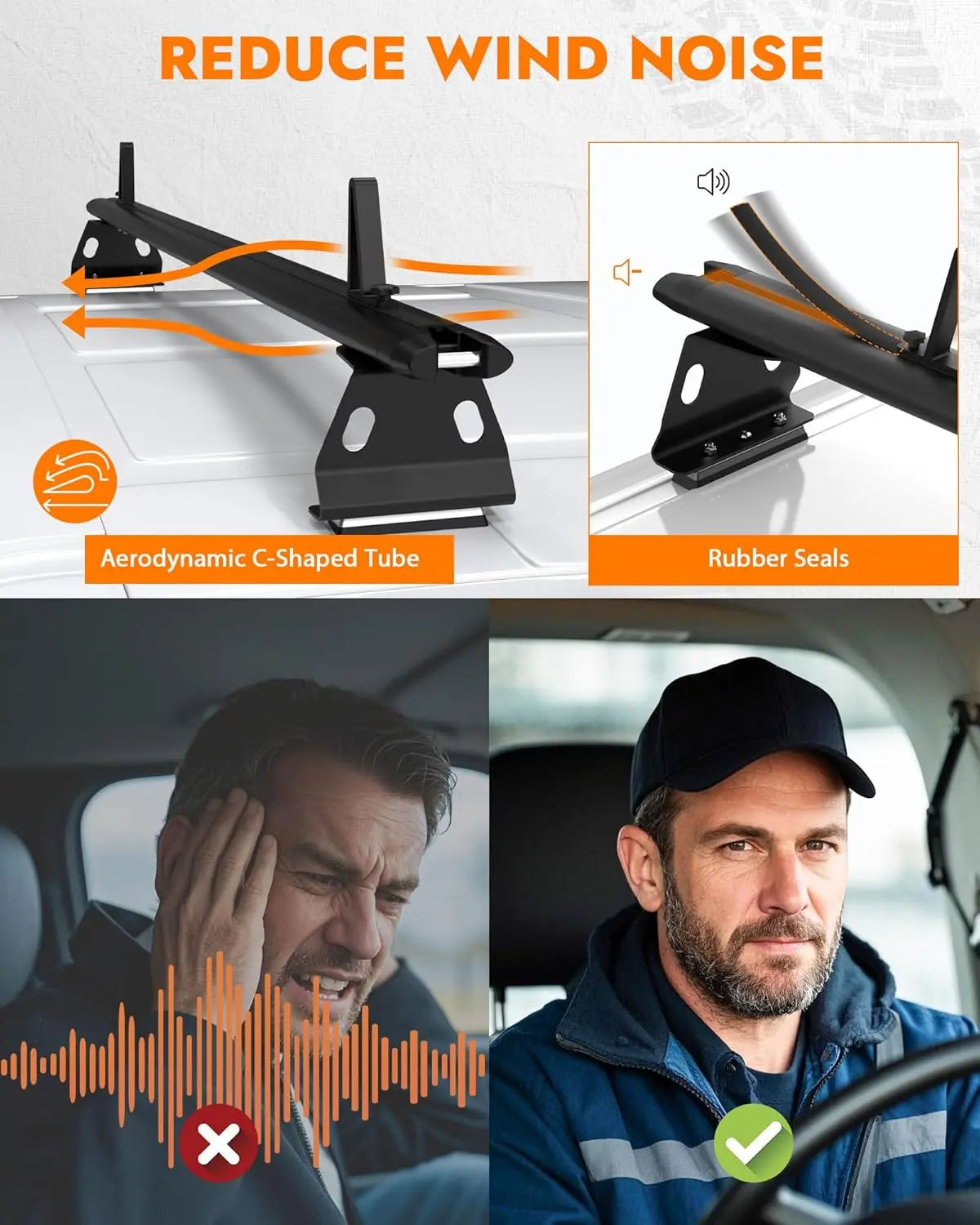 Aluminum Van Roof Rack Fit for Ford Transit Connect, RAM Promaster City, Nissan NV200, Chevy City Express-3