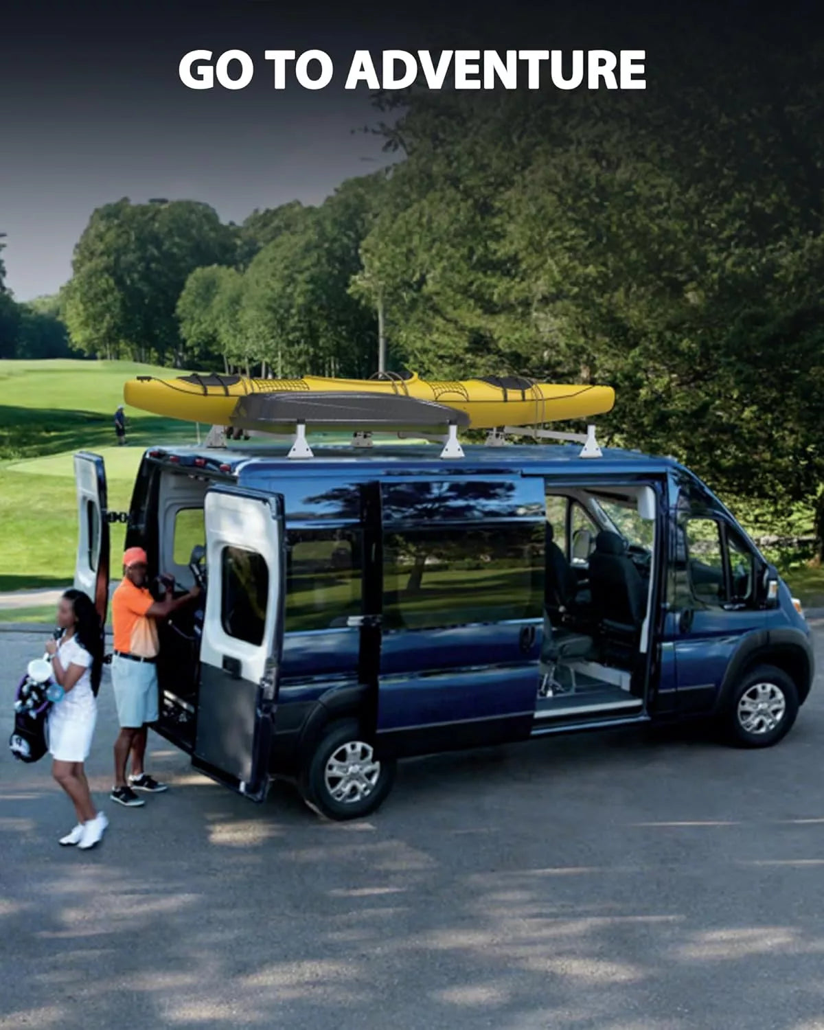 Melipron Van Roof Ladder Racks Fit for RAM ProMaster 2013-On-8