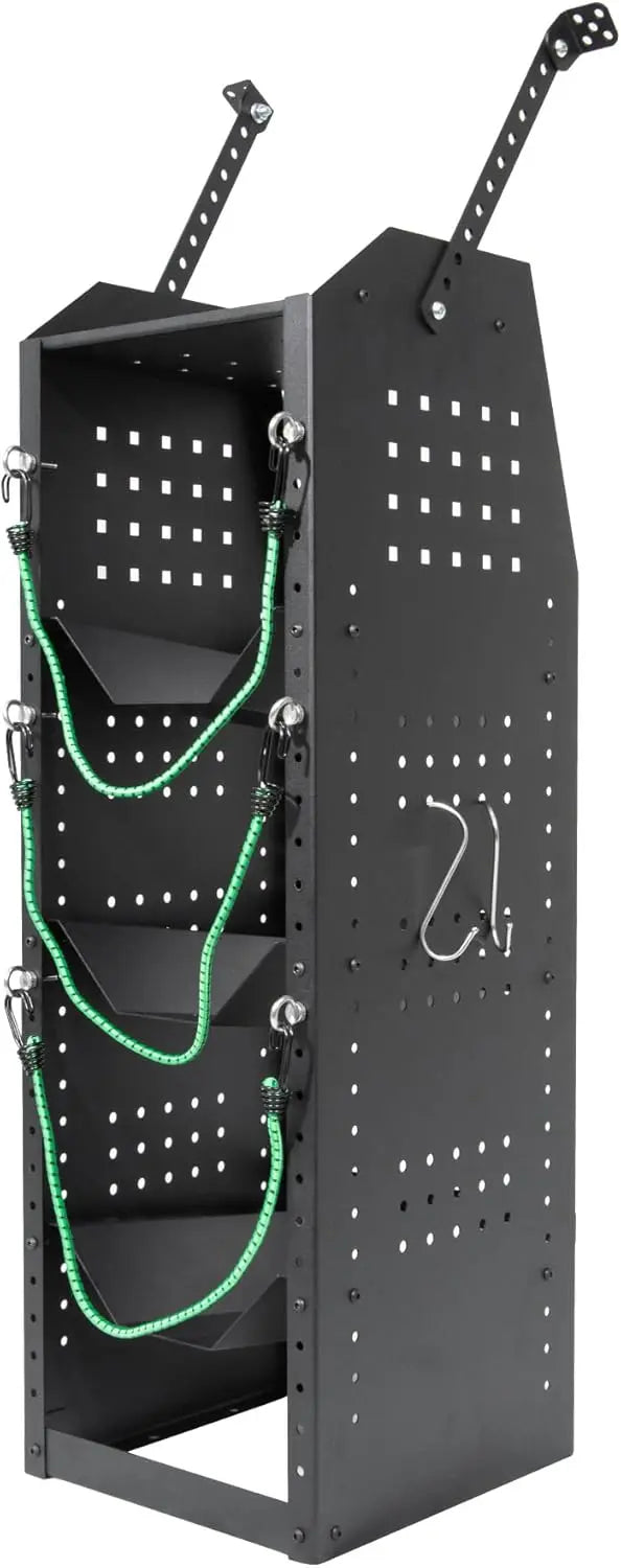 Van Refrigerant Tank Rack Steel Freon Tank Holder - 38" H x 12.2" W x 13" D - MELIPRON