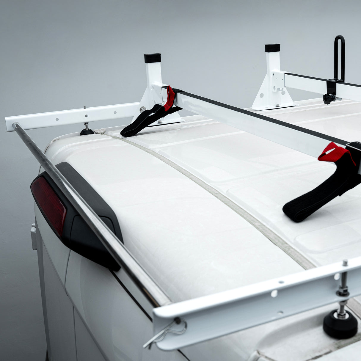 Melipron Van Roof Ladder Racks with Rear Cargo Roller for Ford Transit 150 250 350