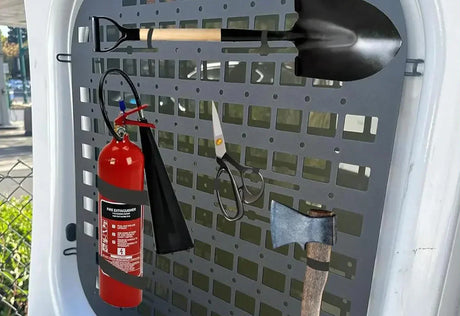 Melipron 2Pcs Rear Security Window Screens Molle Panel for RAM ProMaster