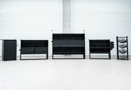 MELIPRON 43" H x 13" D Steel Cargo Van Shelving Storage