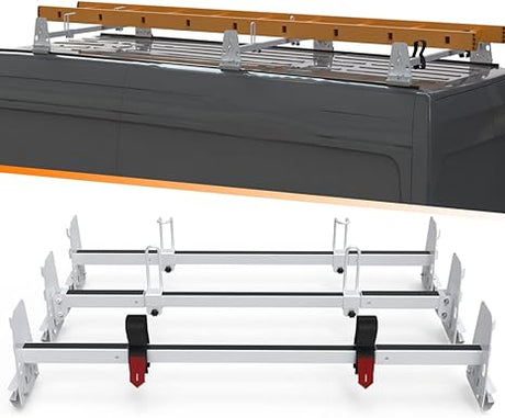 MELIPRON Ladder Rack for Chevy Express Van: The Heavy-Duty Rooftop Rack Your Van Needs - MELIPRON