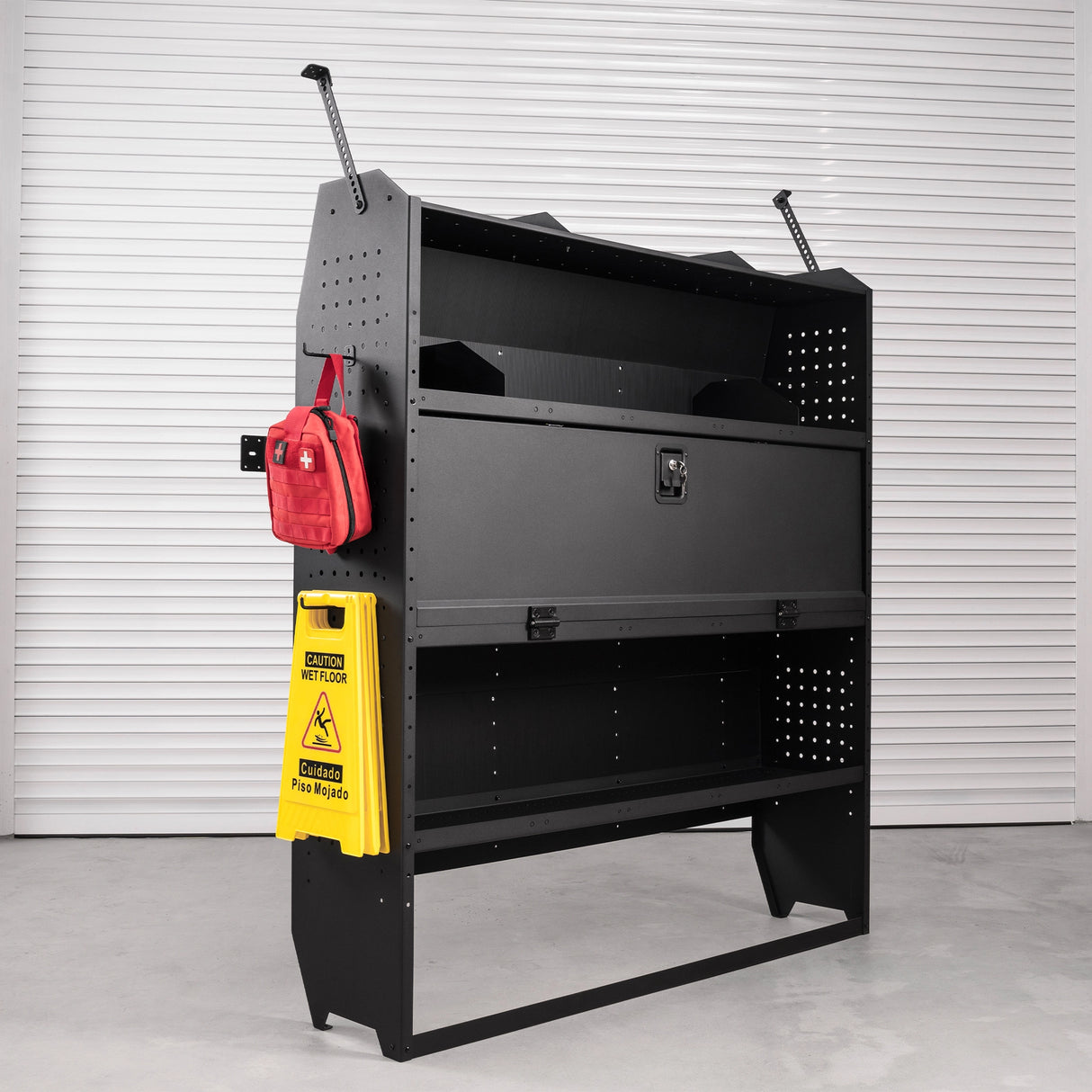 Cargo Van Shelves with Lockable Door Kits Fit-7