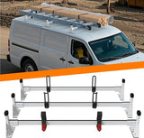 Van Roof Ladder Racks with Rear Roller Bar for 2011-2025 Nissan NV 1500 2500 3500 - MELIPRON