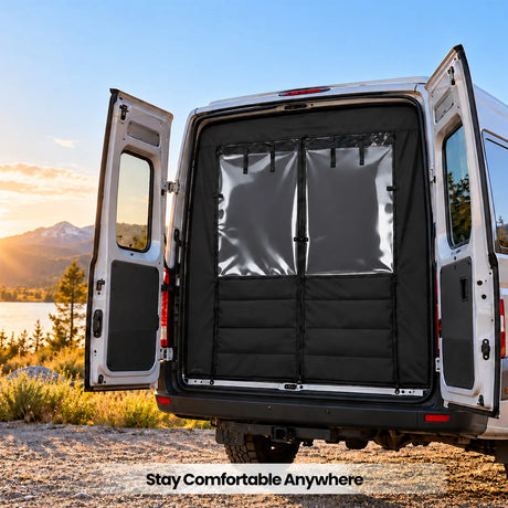 MELIPRON Van Chill Curtain for Ford Transit 2015-2026 High Roof Rear Door