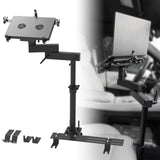 MELIPRON Vehicle Laptop Mount for Truck Car Van Universal Laptop Stand Holder with 3 Types Mounting Brackets for Front Passenger Seat-8