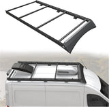 MELIPRON Aluminum Roof Rack for Ford Transit 130" WB Mid Roof with Wind Fairing & T-Slot Crossbars