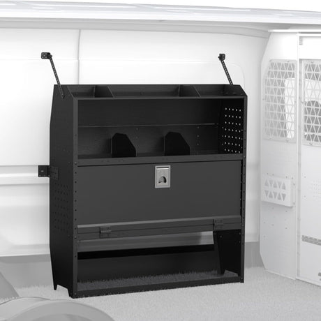 46" H x 13" D Steel Cargo Van Shelving Storage with Door-1