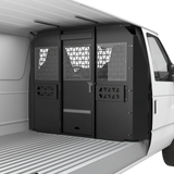 Melipron Steel Bulkhead Partition for Ford Econoline E-Series with Lockable Hinged Door -2
