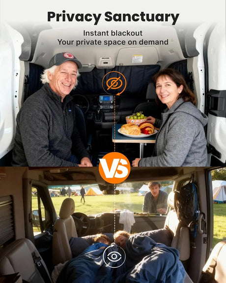 Insulated Blackout Van Window Covers for Ford Transit 150 250 350 - 2