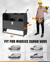 Cargo Van Shelves with Lockable Door Kits-2