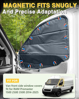 Insulated Blackout Van Window Covers for RAM Promaster - MELIPRON