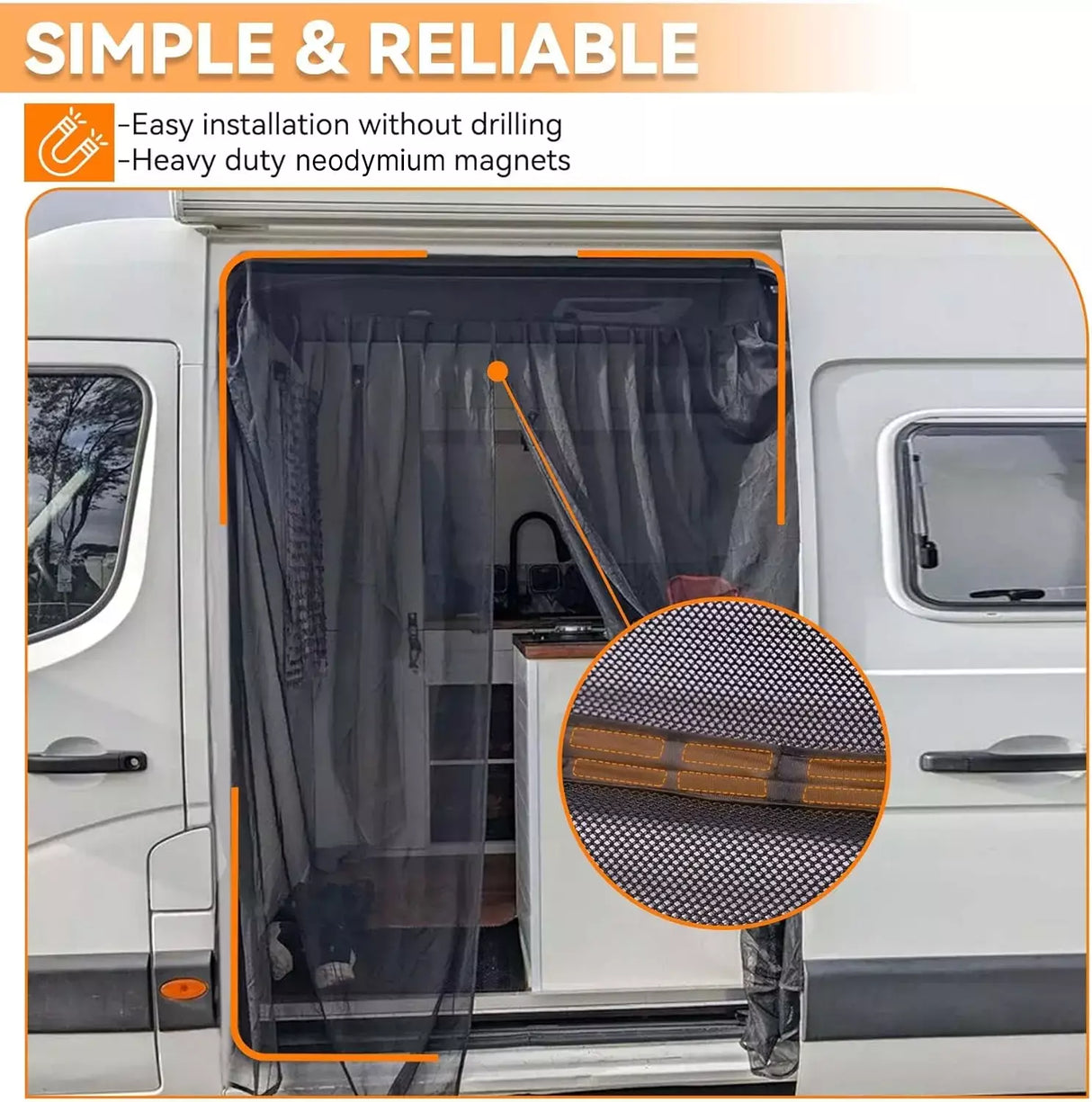 Van Bug Screen for Ford Transit/Mercedes Sprinter-7