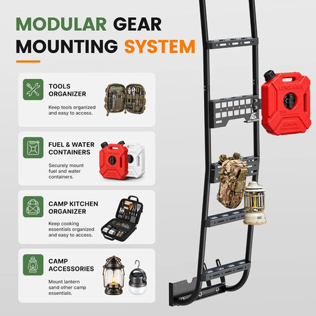 MELIPRON Van Side Ladder with MOLLE Panels for Ford Transit Mid Roof