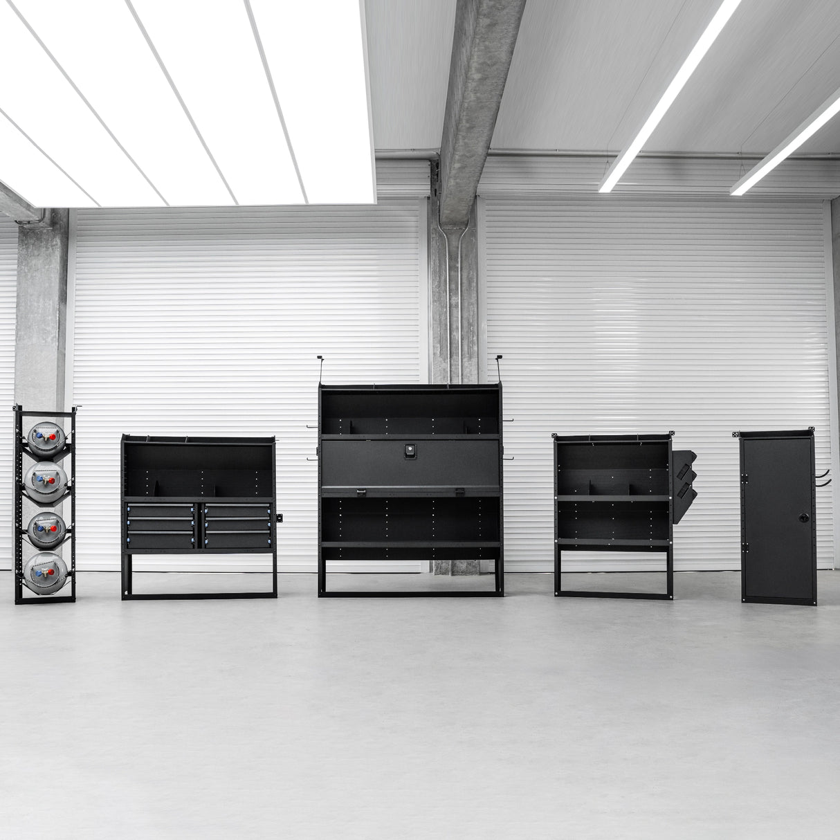 Cargo Van Shelves with Lockable Door Kits Fit-12