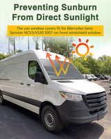 Magnetic Front Windshield Cover for Mercedes-Benz Sprinter Van NCV3/VS30 2007- on - MELIPRON