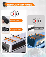 Melipron Aluminum Truck Topper Rack for Trailer Van Pickup-5