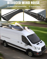 Aluminum Van Roof Rack Pro for Ford Transit 148" – Solar Panel Brackets & Wind Fairing - MELIPRON