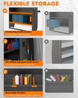 Mid/High Van Roof Steel Cargo Van Shelves Storage - MELIPRON