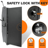 Steel Cargo Van Shelving Storage Lockable Tool Cabinet with 2PCS Hooks Fits for Ford Transit, Promaster, GMC Savana and Full-Size Cargo Vans(16" W x 46" H x 13" D)-3