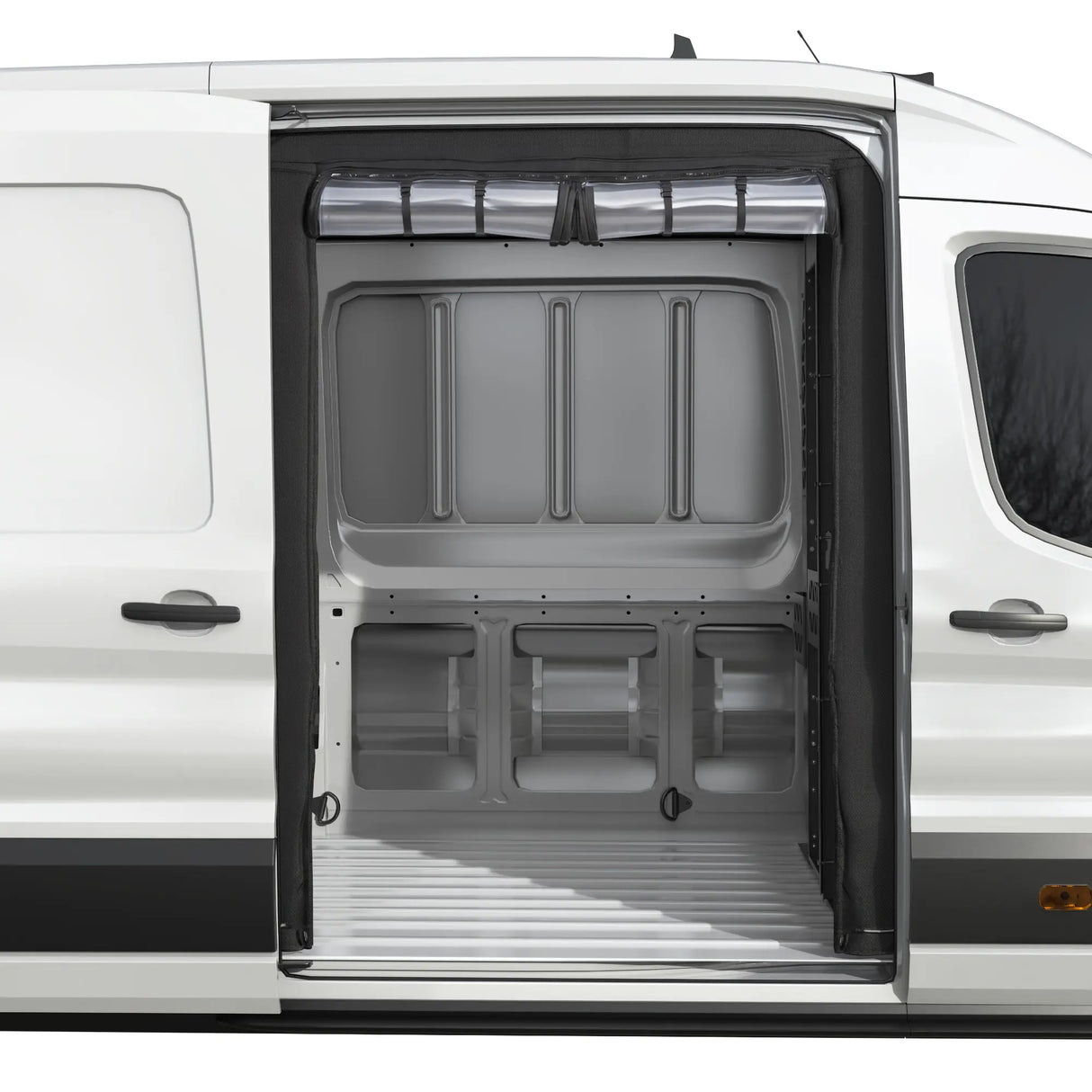Melipron Insulated Side Door Chill Curtain for 2015-2026 Ford Transit Medium & High Roof